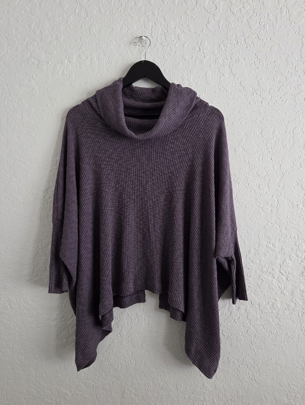 Free People Beach World Traveler Open Split Back Cowl Neck Lightweight Top